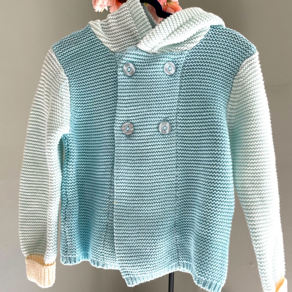 Charlie Paige knitted baby sweater with hood